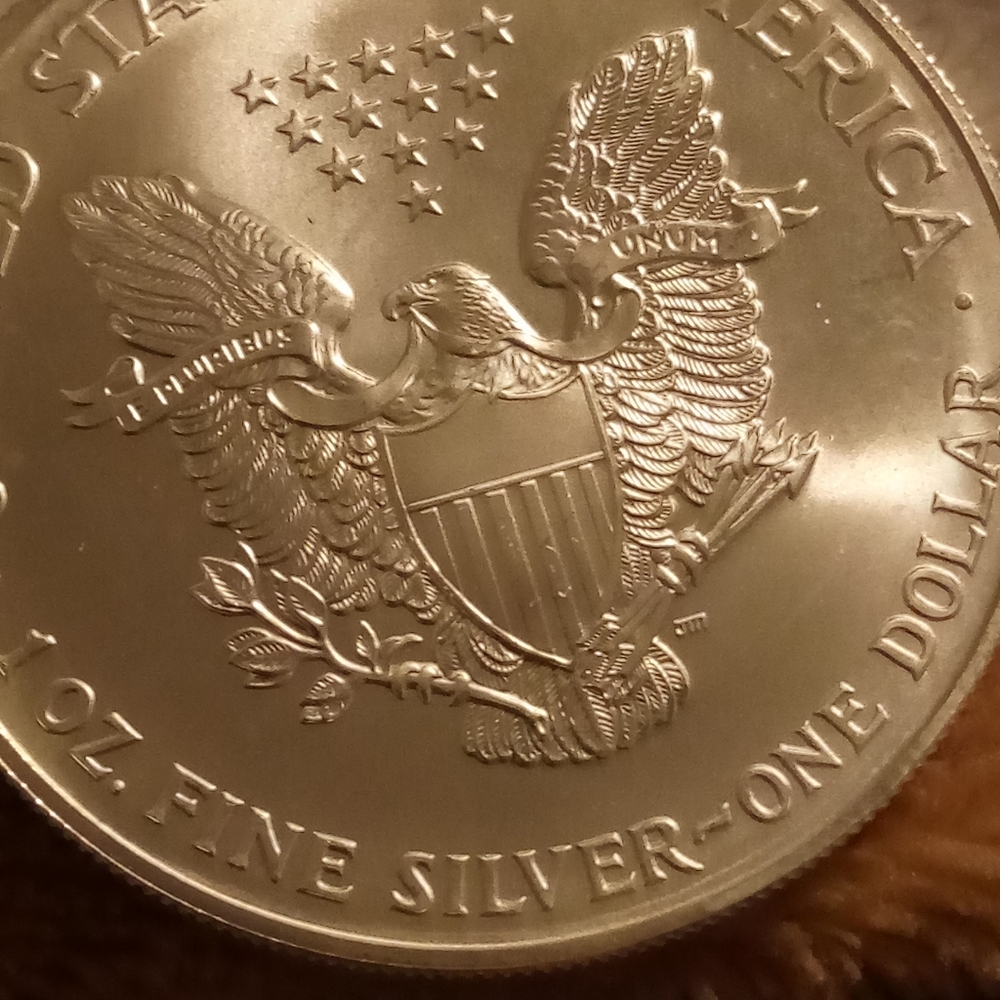 1998 Silver Eagle Dollars Gem - image 3